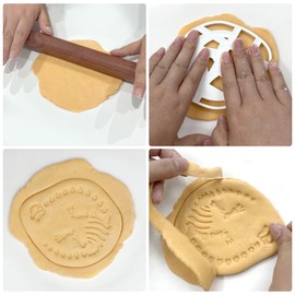 4 Pcs Dinosaur Cookie Cutters Dinosaur Skeleton Fossil Cookie Cutters Stegosaurus T-Rex Tanystropheus Triceratops Bone Fossil Mold for Stamp Baking Dinosaur Biscuits Enthusiasts
