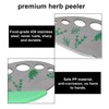Gosknor 9 Holes Herb Stripper Tool, Stainless Steel Peeler Leaf