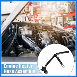 VekAuto Engine Heater Hose Assembly No.E8TZ18B402C HVAC Heater Pipe for Ford Bronco 1985-1994 Metal Black Auto Accessories