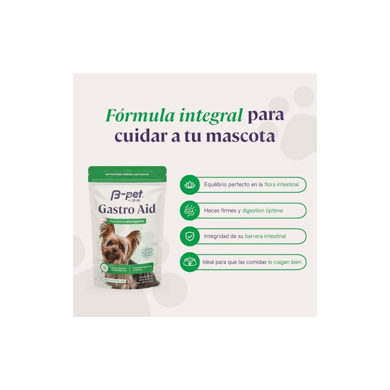 B-Pet Gastro Aid - Probióticos para Perro con Inulina