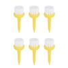 YOKIVE 6 Pcs Golf Tees Brush Type, Low Resistance Plastic