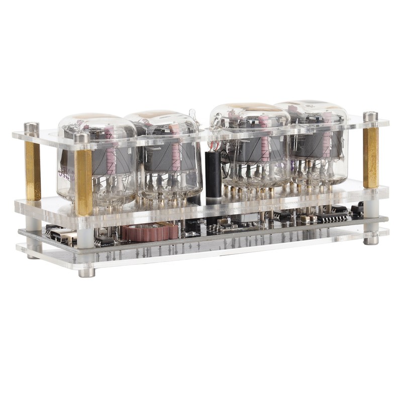 IN12 Glow Tube Clock with Remote Controller Electronic Digital Tube