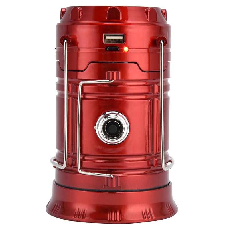 LED Solar Camping Light 18650 Battery USB Rechargeable Camping Light