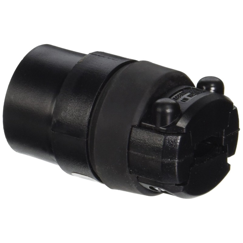 Leviton Cord Outlet, Polarized, Rubber w, 1 Count, 15 Amp,