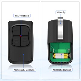 40,685MHz Garagentoröffner Garagentor Fernbedienung für Normstahl T40,T40-1,T40-2,T40-4M,Kompatibel mit Perfect S, Perfect SE, 900, 1200 FM Handsender (3)