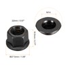 QUARKZMAN M14 Flange Hex Lock Nuts Grade 10.9 Carbon Steel