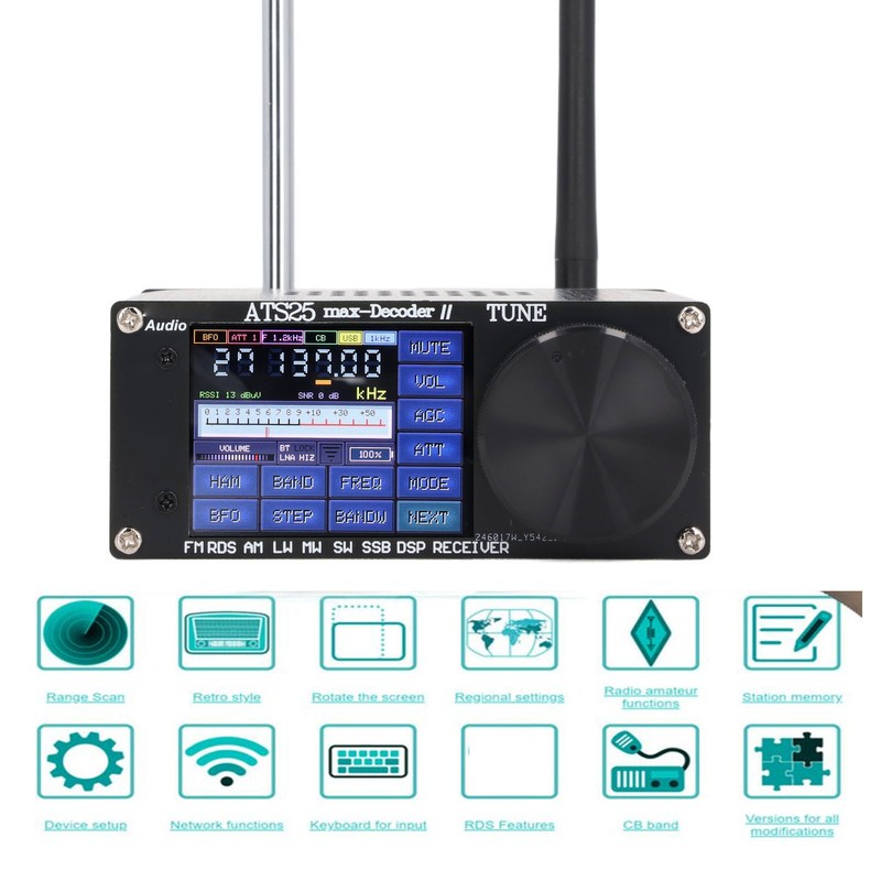Full Band Radio Receiver FM LW MW SW SSB DSP
