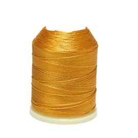 Altinbaşak 20 g Crochet Yarn 300 m 6 Ply 100% Polyester Yarn 0.75 mm No. 50 Embroidery Thread 100 g 200 g (Pack of 1, Gold)