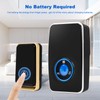 【No Battery Required】Wireless Doorbell Waterproof, AURTEC Door Chime Kit with