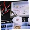 Operitacx Stainless Steel Jewelry Making Tweezers Static Precision Clip Ergonomic