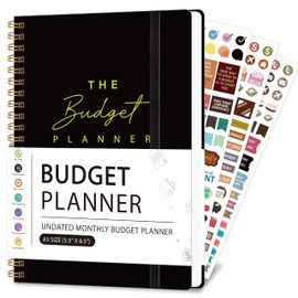 Budget Planner - Monthly Budget Book 2025 with Expense & Bill Tracker - Undated 12 Month Financial Planner/Account Book calendar organizer to Take Control of Your Money