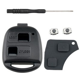 Kesiku Toyota Key Shell Case for Avensis Aygo Yaris Prado Previa Corolla Cruiser RAV4 Avalon Land Echo Tarago Remote Control Toyota Yaris Key Corolla Car Key with Screwdriver