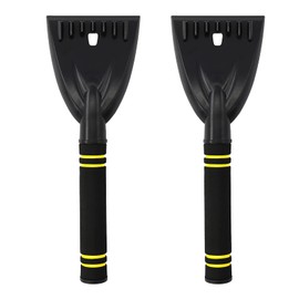 Newthinking Ice Scraper for Car Windscreen, 2 Pack Car Ice Scraper Non Scratch Car Windscreen Ice Removal Squeegee with Non-slip Comfort Soft Grip