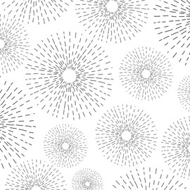 Guvana Black and White Wallpaper Peel and Stick Circle Geometric Removable Self Adhesive Wallpaper for Bathroom Bedroom Modern/Boho Contact Paper for Cabinets and Drawer Vinyl Roll Decor 17.3''×197''