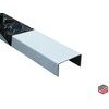 U-Profile Aluminium Wieß, 2000 mm U-Profile Decorative Exterior 20 x