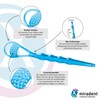 miradent Tong-Clin De Luxe Tongue Cleaner Blue Transparent Pack of