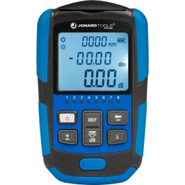 Jonard Tools FPM-50S Mini Optical Power Meter - 3-in-1 Tool, OPM (-50 to +26dBm), VFL, RJ45 Network Tester, 800-1650nm Range, FC & LC Adapters