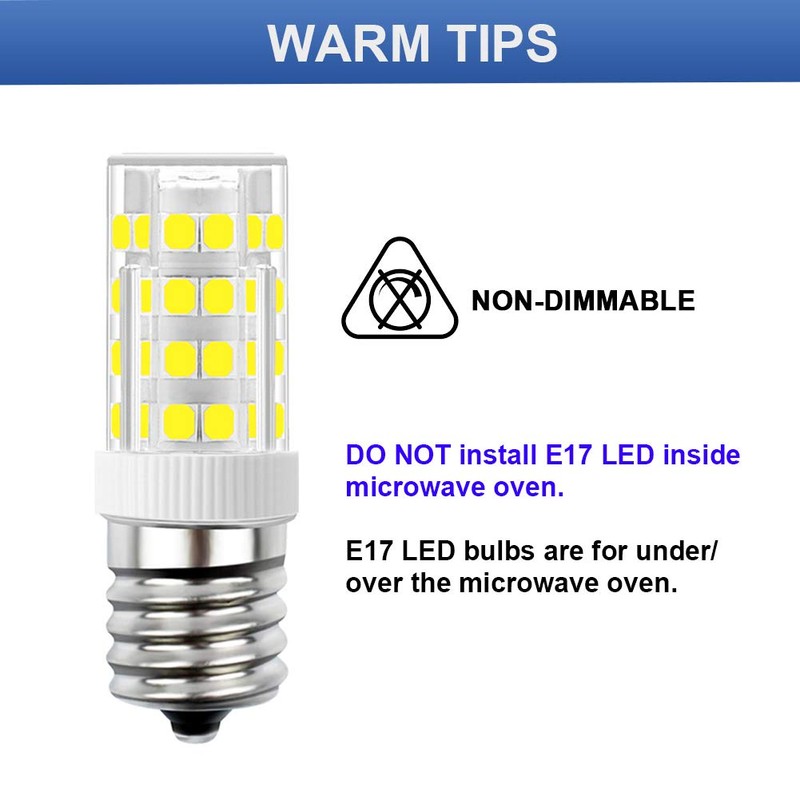 SumVibe E17 LED Bulb, Stovetop Light, Appliance Bulb Under Microwave