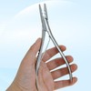 Stainless Steel Silver Hair Extension Pliers With 2 holes Multi