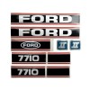 Aftermarket MAE30-1304 Black & Red Hood Decal Set fits Ford