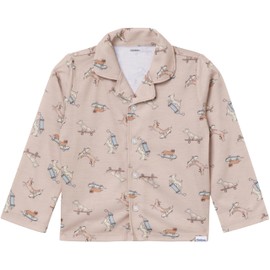 Gerber Unisex Baby Toddler Boy and Girl 2-Piece Coat Style Pajama Pant Set, Dog