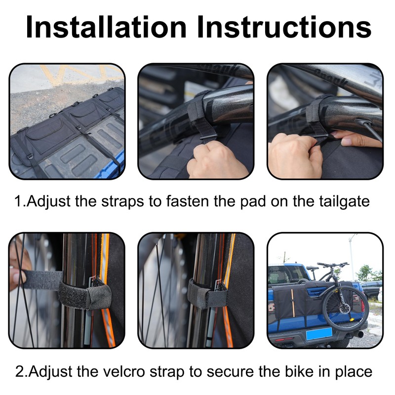 Amooca Tailgate Pad for Mountain Bikes Pickup Truck Tailgate Protection