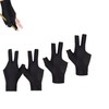 4 Pcs Billiards Gloves,Three Finger Gloves Snooker Gloves,Left Hand Pool