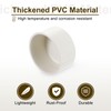 QUARKZMAN Pack of 2 PVC Pipe End Caps, 3 Inch