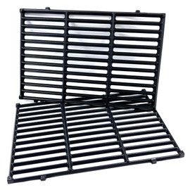 Direct Store DC130 17.5" 7638 2pk Cast Iron Cooking Grill Grates Replacement for Weber Spirit 300, 310, 320 Series, Spirit 700, Genesis Silver B/C, Genesis Gold B/C, Genesis Platinum B/C Gas Grills