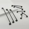 TUNNY 10 Pack Classic Cabinet Handles-5"/128mm Screw Spacing Matte Black