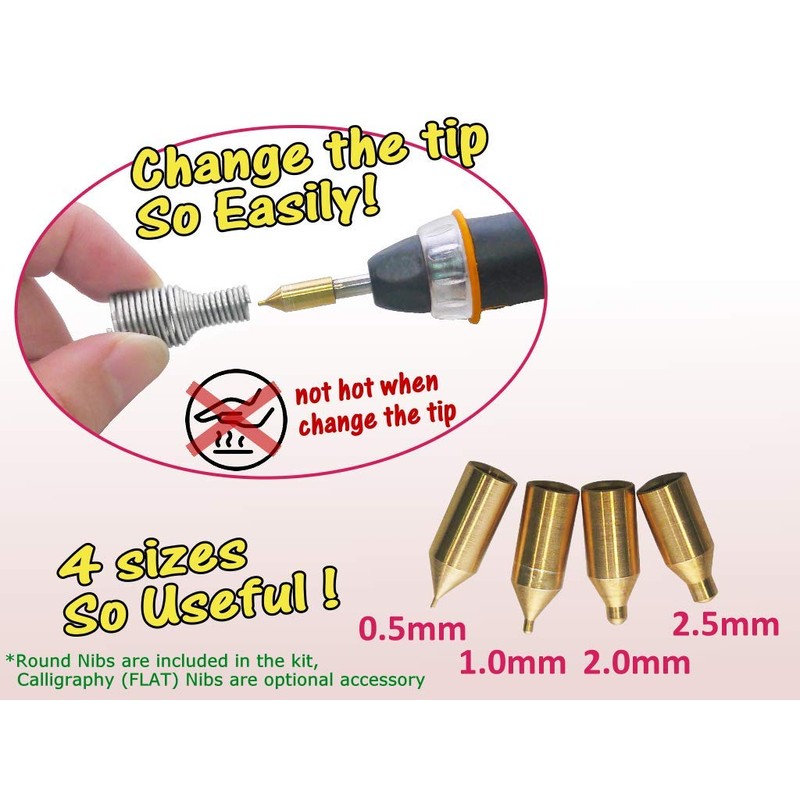 KINGTOOL Hot Foil Embossing Stamping Pen with 6 Rolls Hot