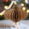 Karma, Christmas Hanging Ornament, Traditional Drop Paper Ornament 3.25" Gold,Holiday
