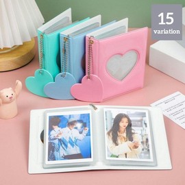 Plus Nao Album, Pocket Type, Correct, Trading Card, Card Case, Card Slot, Presentation Storage, Color Heart, Window, Mini Sai, blue