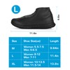 Zbyoujer Waterproof Rain Shoe Covers, Silicone Overshoes with Zipper Non-slip
