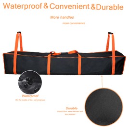 Large Tent Storage Bag 67X11.5X11.5in Canopy Bag with Handles - Pop Up Canopy Replacement Parts,Workable for Various Party Tent Canopy Tent Poles, 600D Heavy-Duty Water Resistant Oxford Fabric