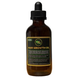 Mia More Oils LLC Mia More Oils Botanical Bliss Hair Growth Oil 4oz C Natural Hair Growth Oil with Coconut & Peppermint for Scalp Health, Anti-Dandruff, Unisex Hair Care for All Hair Types