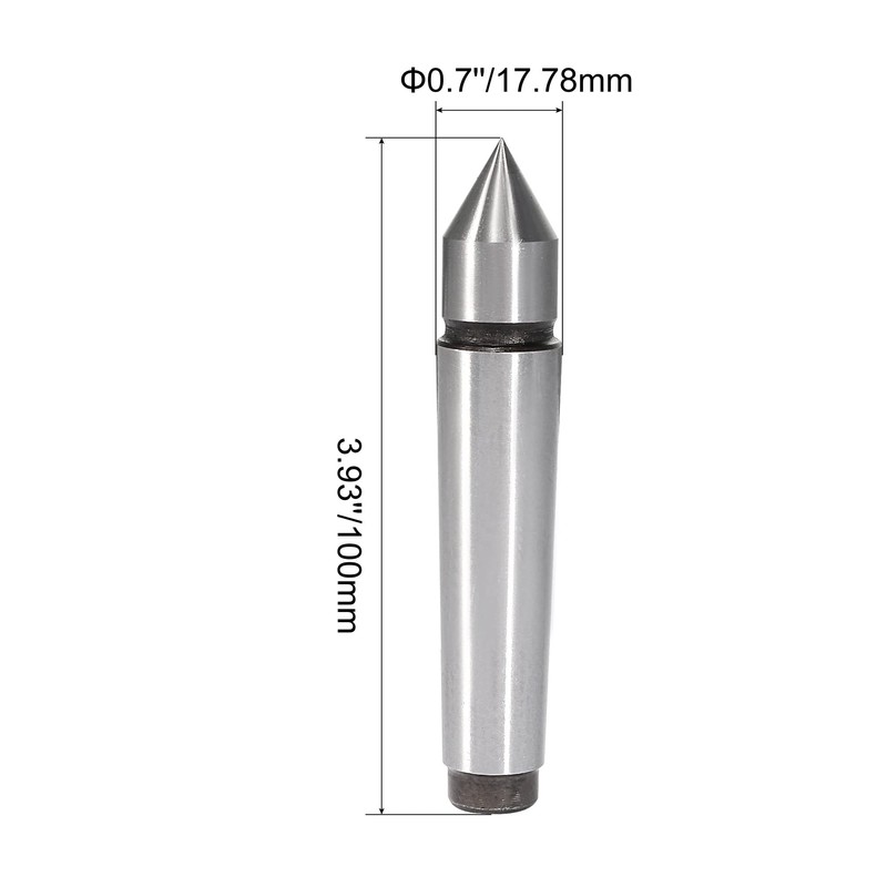 sourcing map MT2 Morse Taper Lathe Dead Center 60 Degree