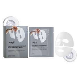 Xiulilydai Collagen Absorbable Moisturising Face Mask, Pack of 4