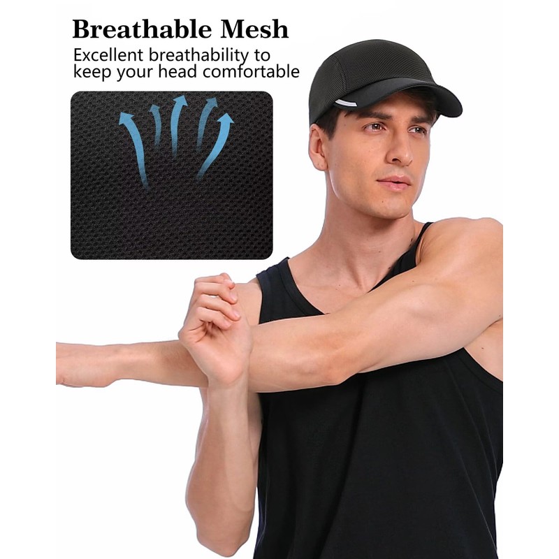 GADIEMKENSD Men's Cooling Running Hat Performance Mesh Cap - Excellent