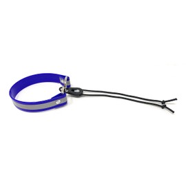 Sparky Pet Co - Surefit ECollar Replacement Strap - Bungee Dog Collar - Waterproof - Adjustable - Secure Nexus Wheel Lock - for Electronic Training & Invisible Fence Systems - 1" (Reflective Blue)