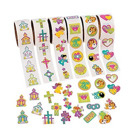 Fun Express - Inspirational Stickers On A Roll - Stationery - Stickers - Stickers - Roll - 6 Pieces