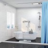 Duzzy 75 Inch Collapsible Shower Water Dam Shower Stopper Barrier