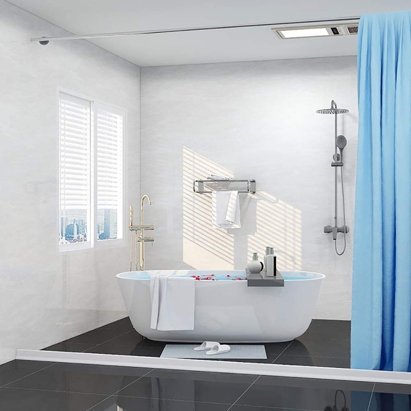Duzzy 75 Inch Collapsible Shower Water Dam Shower Stopper Barrier