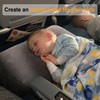 Inflatable Travel Foot Rest Pillow, Kids Airplane Bed, Adjustable Height