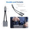 USB C Splitter,1 in 2 Out Dual USB C Type