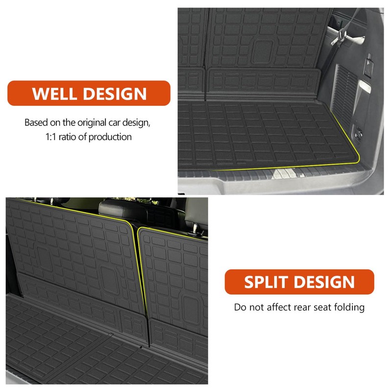 powoq Trunk Mat Compatible with 2018-2024 Ford Expedition/Lincoln Navigator 3rd