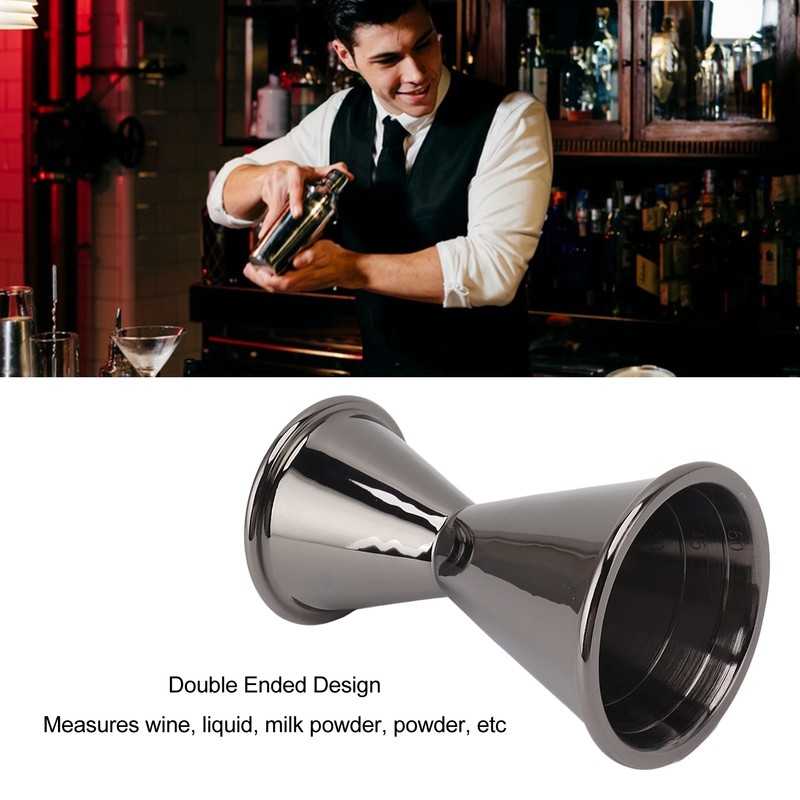 Cocktail Jigger Double Sided Stainless Steel Bar Shot Measuring Cup