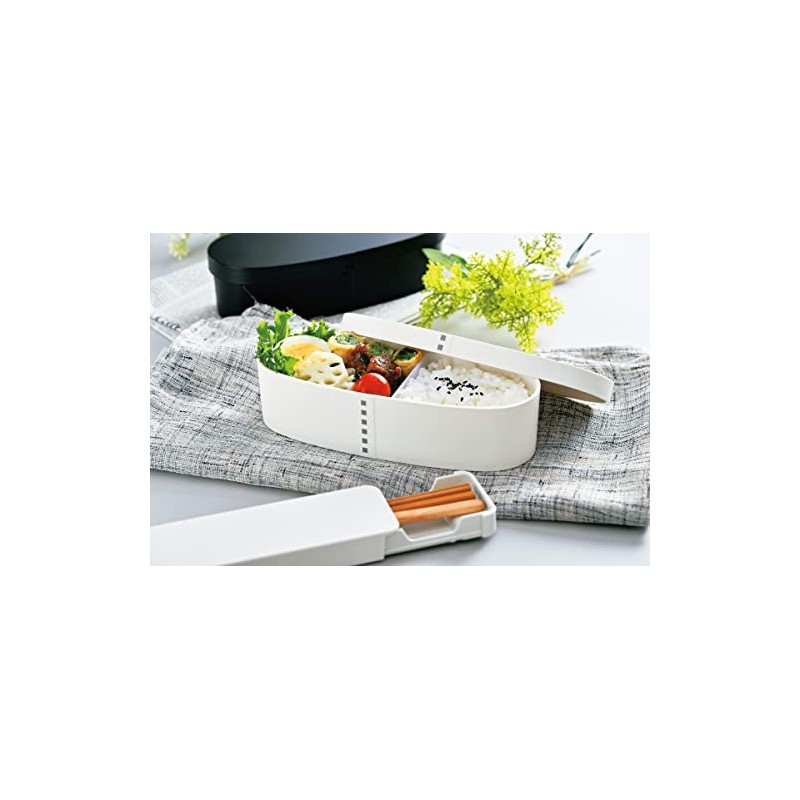 Tatsumiya Magewappa Monotone Slim 1-Tier Lunch Box Mat WH Size: