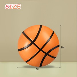 HENXING 24Pcs 2" Mini Basketball Stress Balls for Kids Tiny Fidget Toys