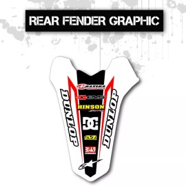 HONDA 1997 1998 1999 HONDA CR 250 REAR FENDER GRAPHIC CR250  MOTOCROSS MX DECAL